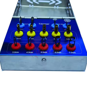 Premium Stainless Steel Dental Implant Trimmer Drill <b>Set</b> Surgical Kit Plasma Coated Tissue <b>Punch</b> Trephine Burs Bone Drills Medic - Product Image 5