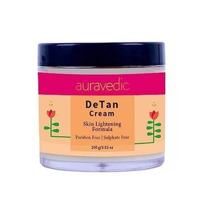 Top Selling Auravedic De Tan <b>Cream</b> for Face and Body Natural <b>Skin</b> Brightening Use Available at Export Price - Product Image 1