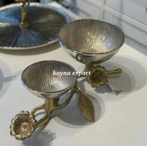 Mini cuenco decorativo de lujo, cuenco para servir aperitivos, cuenco artesanal para decoración de mesa de Metal de aluminio - Product Image 2