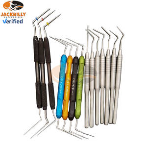 Ensemble d'instruments de remplissage composites dentaires Premium 5 pièces outils en acier inoxydable avec poignées ergonomiques norme de sécurité manuelle-MOL - Product Image 1