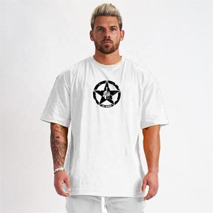 Sudaderas Holgadas de Gran Tamaño para Hombre, 100% Algodón Jersey de Alta Calidad, con Logotipo Bordado e Impresión Puff, Camisetas Gruesas Personalizadas de Tallas Grandes - Product Image 4