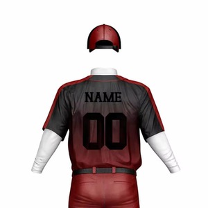 Ensemble d'uniformes de baseball respirants personnalisés Sublimation Team Jersey Pants OEM ODM Sportswear 100% Polyester - Product Image 5