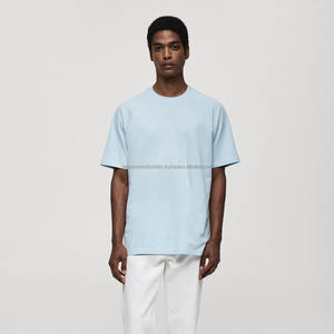 Vente en gros 400 GSM coton lourd t-shirt unisexe personnalisé goutte épaule t-shirts surdimensionné Streetwear t-shirt pour hommes - Product Image 6