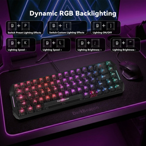 Teclado Gaming Magnético con Cable Flux 68, 65% de Teclas, Efecto Hall, Montaje Gasket, RGB, 8000Hz, Rapid Trigger, SOCD, Snap Tap - Product Image 3