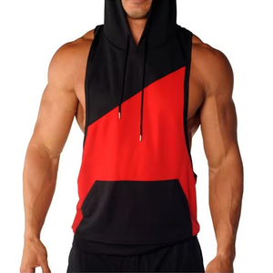Sudadera sin mangas para hombre, capa base de entrenamiento, de secado rápido, con cordón, para invierno, personalizada OEM, transpirable, 100% algodón, con bolsillo, talla 3XL - Product Image 3