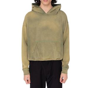 เสื้อฮู้ดดี้ผู้ชายสีพื้น ดีไซน์โดดเด่น ขายดี ผ้าฟลีซ กันลม ระบายอากาศได้ดี สไตล์ลำลอง สตรีทแวร์ ขายส่ง - Product Image 1