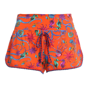 Short de plage imprimé floral pour femmes, maillot de bain d'été décontracté, séchage rapide, taille élastique, short de salon léger, vêtements de sport - Product Image 4