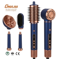 Outils capillaires professionnels : Ensemble sèche-cheveux 6-en-1 avec brosse soufflante pour un séchage rapide et un coiffage varié
