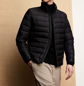 Nueva chaqueta acolchada ligera, venta al por mayor, chaqueta acolchada negra personalizada, chaqueta acolchada ligera ajustada de invierno para hombre - Product Image 2