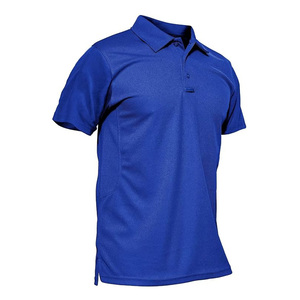 เสื้อโปโลแขนสั้นสำหรับนักธุรกิจหนุ่มสาวขนาดพลัสไซส์ปกเสื้อครึ่งแขนออกแบบลายพื้น - Product Image 2