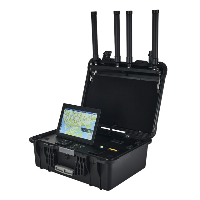 Portable H1c 1-5 Km Fpv Drone Signal Detector Radar Omnidirectional UAV Detection Radius Range for Drone Monitoring Platform