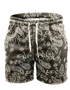 Short en maille décontracté pour homme Vêtements de sport d'été légers et respirants avec cordon de serrage à la taille et poches latérales - Product Image 5
