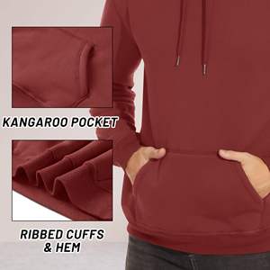 เสื้อฮู้ดผู้ชายผ้าฝ้ายผสมฝรั่งเศสเทอร์รี่โลโก้ตามสั่ง - Product Image 5