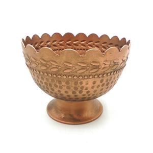 Vente en gros de bol à fleurs en fer noir vieilli pour mariage hôtels cuisine service fruits bordure or antique matériau noir - Product Image 3