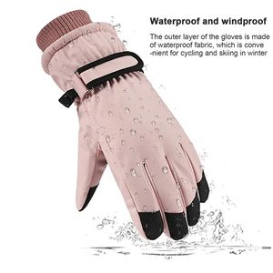 Fournisseur direct d'usine Gants de ski en cuir de chèvre Gants de ski confortables et respirants avec logo et design personnalisés - Product Image 5