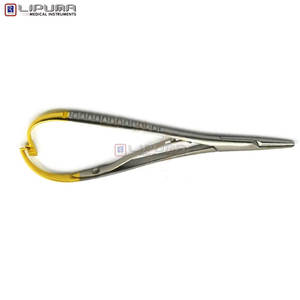 Mathieu Porte-aiguille chirurgical en acier inoxydable de 14cm à dégagement rapide pour instruments médicaux manuels à l'arrière Pointes dentelées MOL Safety - Product Image 6