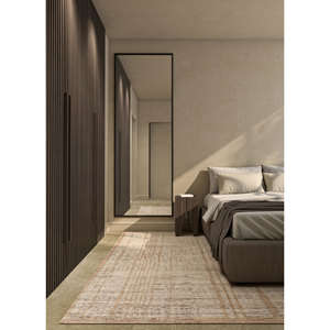 พรมขนสัตว์ถักมือสีเบจน้ำตาล รุ่น Re-1512 ลายเส้นนามธรรม รูปทรงสี่เหลี่ยมผืนผ้า สำหรับห้องโถงหรือห้องพักผ่อน - Product Image 5