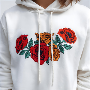 Sweat à capuche vintage brodé pour l'hiver |   Pull-over unisexe en molleton de coton épais avec options d'impression et de broderie de logo personnalisé - Product Image 4