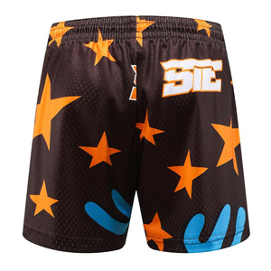 Pantalones cortos de poliéster de alta calidad para hombre al por mayor, pantalones cortos de baloncesto de malla personalizados con características transpirables - Product Image 5