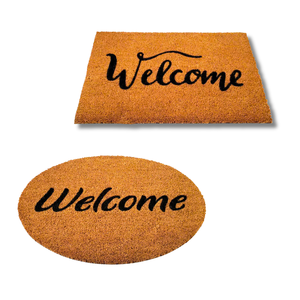 Alfombrillas de bienvenida de fibra de coco natural con PVC hecho a mano de Vietnam, varias formas y tamaños personalizados - Product Image 1