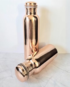 Premium Ayurvedic Pure <b>Copper</b> Large Capacity Eco-Friendly Reusable <b>Drinking</b> Water <b>Bottle</b> with Lid - Product Image 5
