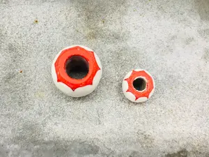 วินเทจ2ชั้นกุหลาบเชฟรอนออกแบบ Murano ลูกปัดแก้วคริสตัลสีดำสำหรับการทำเครื่องประดับและ lampwork ขนาดต่างๆที่มีให้เลือก - Product Image 3