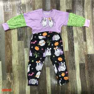 Ensemble de pyjamas à manches longues unisexe pour Halloween Vêtements confortables pour enfants avec logo personnalisé ODM pour garçons et filles - Product Image 2