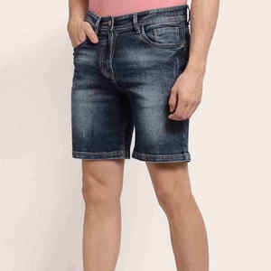 Short en jean délavé à l'acide longueur au genou le plus vendu Street Style Slim Fit Casual Summer Wear Denim Shorts - Product Image 4