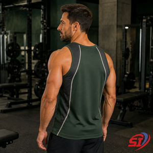 Custom Carbon Texture <b>Men</b>’s <b>Gym</b> Tank Top Quick Dry Premium Fitness <b>Vest</b> - Product Image 3