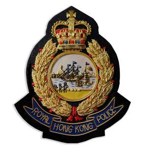 Bullion Wire Brass Metal Sew-On Lace Embroidered <b>Badges</b> Accoutrements Hand Embroidery Patches Emblem Crest Supplier - Product Image 1