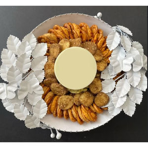 Bol rond en métal doré fait à la main de qualité supérieure bol de service au chocolat de mariage présentoir à chocolat bonbons bol de service bon prix - Product Image 6