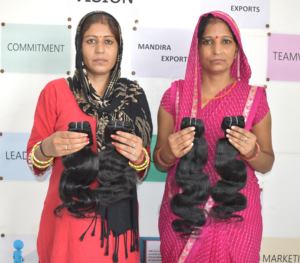 100% indien brut vierge cuticule aligné armure faisceaux noir soyeux corps vague Temple Extensions de cheveux humains Style droit naturel - Product Image 2