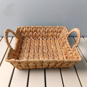 Bandeja rectangular de jacinto de agua, buena elección para almacenamiento y decoración del hogar, bandejas naturales tejidas a mano. - Product Image 5