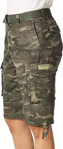 <b>Men's</b> Casual Cotton Twill <b>Zip</b> Fly Cargo <b>Shorts</b> Solid Pattern Quick Dry Loose Fit <b>With</b> Knee Pocket-Wholesale - Product Image 3