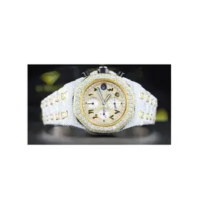 Most Selling Automatic VVS Clarity Moissanite Diamond Watch for Mens and Women from Indian Supplier at Bulk Price