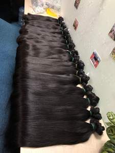 Cabello Remy intacto con cutícula virgen de Vietnam, encaje de trama de piel de la mejor calidad, paquete de cabello humano crudo sin procesar de vendedores de Temple - Product Image 6