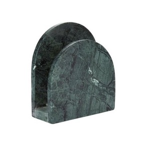 Design classique décor d'hôtel vaisselle de table porte-serviettes qualité exclusive marbre noir couleur forme ronde porte-serviettes à bon prix - Product Image 1