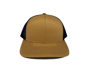 Nouveau design de mode Hiphop Vente en gros Casquette de camionneur Logo personnalisé Couleur jaune Taille réglable Dos en maille Casquette de sport structurée pour homme - Product Image 1
