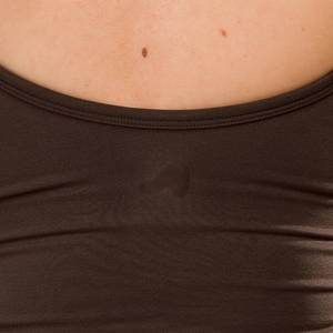 Push Tank Womens 2 in 1 Seamless Tank Espresso Sculpting Stretch Activewear <b>Top</b> for Gym Yoga Training Daily Wear Premium Fit - Product Image 6