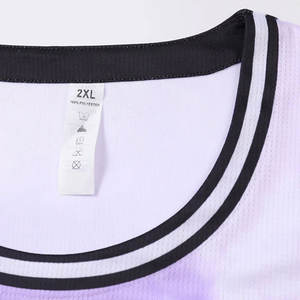 Maillots de basketball sans manches personnalisés de haute qualité, imprimés, 100 % polyester, respirants, antibactériens, séchage rapide – Grande Vente - Product Image 2