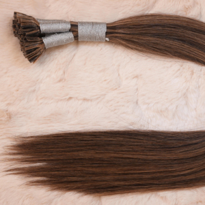 Cutícula alineada de alta calidad 100% Natural Pre-bonded Nail U Tip Keratin Hair Extension Straight Virgin Remy Extensiones de cabello humano - Product Image 1