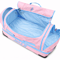 Valise à roulettes portable Jack And Jill Of America en Cordura, bagage cabine, roues lisses, poignée télescopique, grande capacité