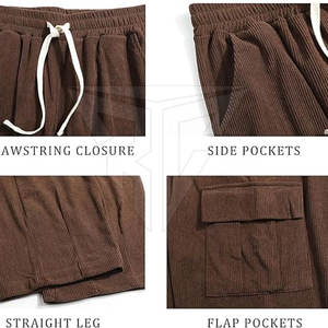 <b>Men's</b> Customized Oversize <b>Baggy</b> <b>Trouser</b> Streetwear Casual with Mid Waist Straight Pattern Reasonable Price - Product Image 3