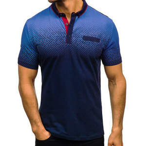 T-shirt de golf unisexe tendance pour homme, 220 g/m², en coton tricoté de haute qualité, 100 % coton, personnalisable, col rigide, manches courtes, anti-plis - Product Image 1