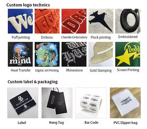 Sweat à capuche zippé oversize pour homme, style hip-hop personnalisé, en molleton épais avec broderie 3D et impression en relief - Product Image 4