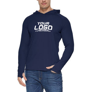 Diseña tu propio rendimiento UPF 50 Camisa de pesca con capucha Sublimación Camo Print Protección UV Manga larga - Product Image 3