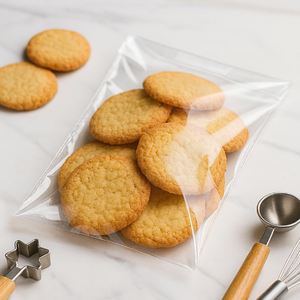 100 Piezas de Celofán Transparente Biodegradable de Grado Alimenticio con Logotipo Personalizado, Polietileno Bopp Autoadhesivo para Marcos de Fotos - Product Image 6