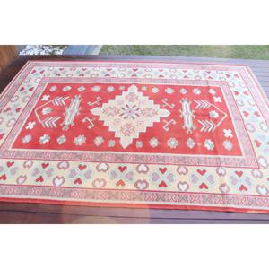 Alfombra Turca, Alfombra Grande de 5.8x8.4 pies, Alfombra Roja Ombré - Product Image 3