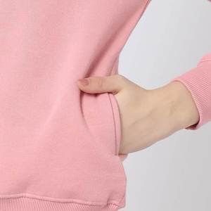 Haute qualité femmes col rond sweat coton polaire imprimé Technique tissu éponge brodé décontracté pour l'hiver - Product Image 4
