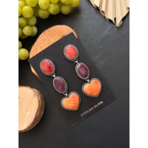 Pendientes Colgantes de Plata de Ley con Forma de Ostra Espinosa y Corazón de Kevin Billah, Ideales para Regalo - Product Image 3